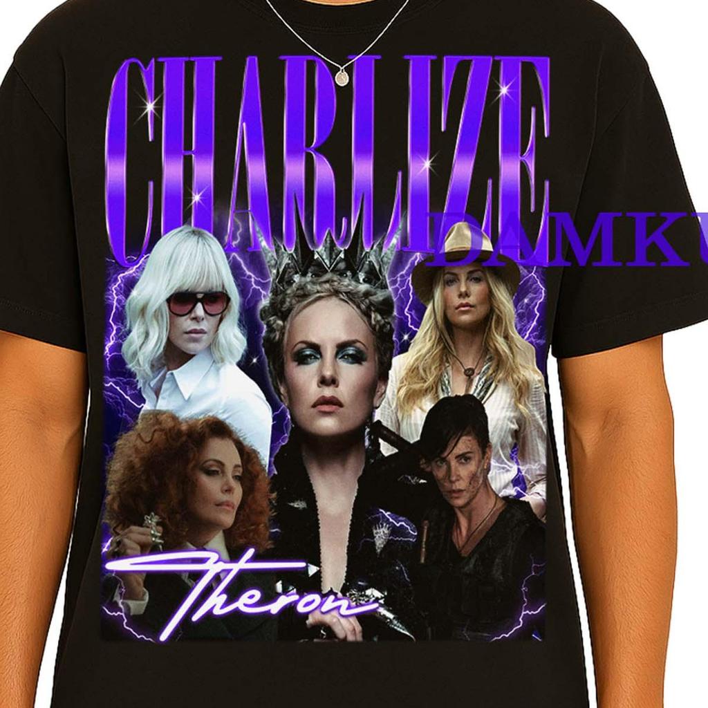 Charlize Theron Shirt, Charlize Theron Fan T-Shirt, Charlize Theron T-Shirt, Charlize Theron Retro T-Shirts, Charlize Theron Vintage Kinder T-Shirt