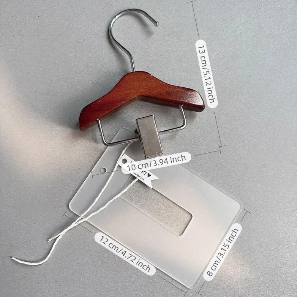 Stainless Steel Clips Nail Showing Shelf Acrylic Mini Wooden Hangers Nail Art Shop