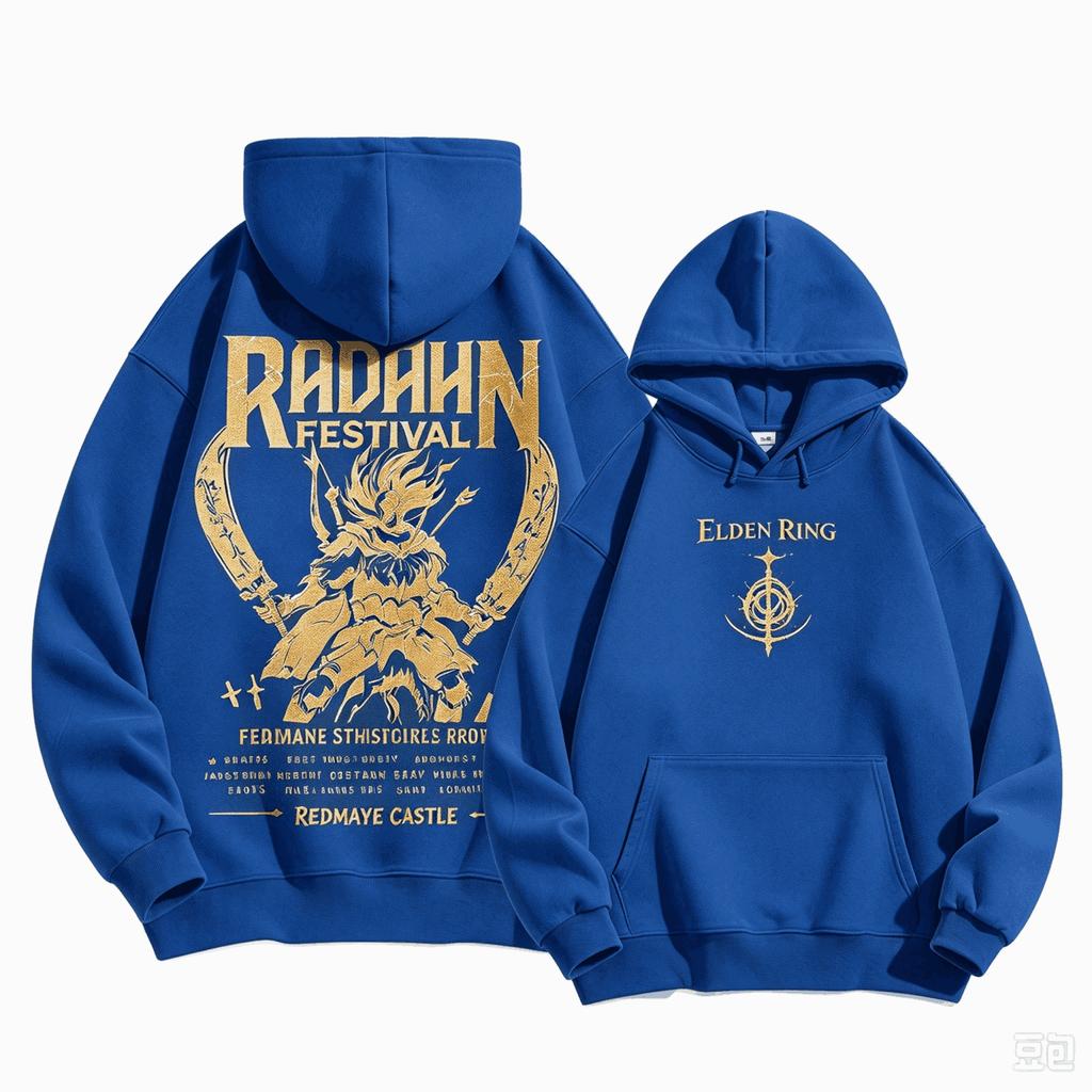 Elden Ring Grafiske Hættetrøjer Efterår Vinter Mænd Manga Vintage Oversized Unisex Streetwear Trendy Sports Grafisk Y2k Korte Ærmer Klassisk