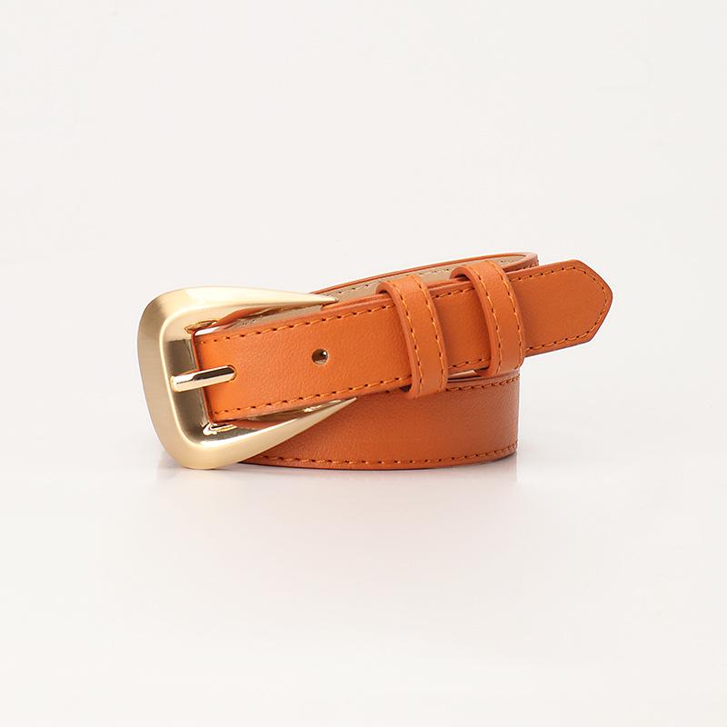 Versatile Women's Leather Belt: Stylish Decorative Waistband for Jeans and Suits
