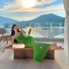 French Green Swinging Collar Suspender Dress Women's Summer Seaside Vacation Beautiful High-end Temperament Long Skirt