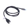 4 Pin USB Cable Adapter Male Cord Extender 102cm 40.16in Long Black ABS Replacement for Nissan Teana