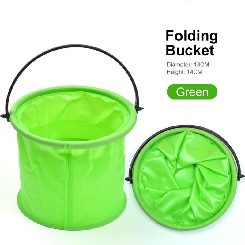 13PCS Retractable Bucket For Fishing Folding Collapsible Bucket Wash Outdoor Fishing Square Barrel Bathroom Kitchen Folding for Home