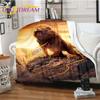 Horse Rose Blanket Animal Flannel Blankets 3D Art Print Blankets Sofa Bed Blankets for Adults Children Throw Blankets Home Decor