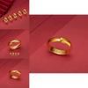 Beautifully Crafted Gold Plated Couples Adjustable Ring Simple And Elegant For All Day Wear