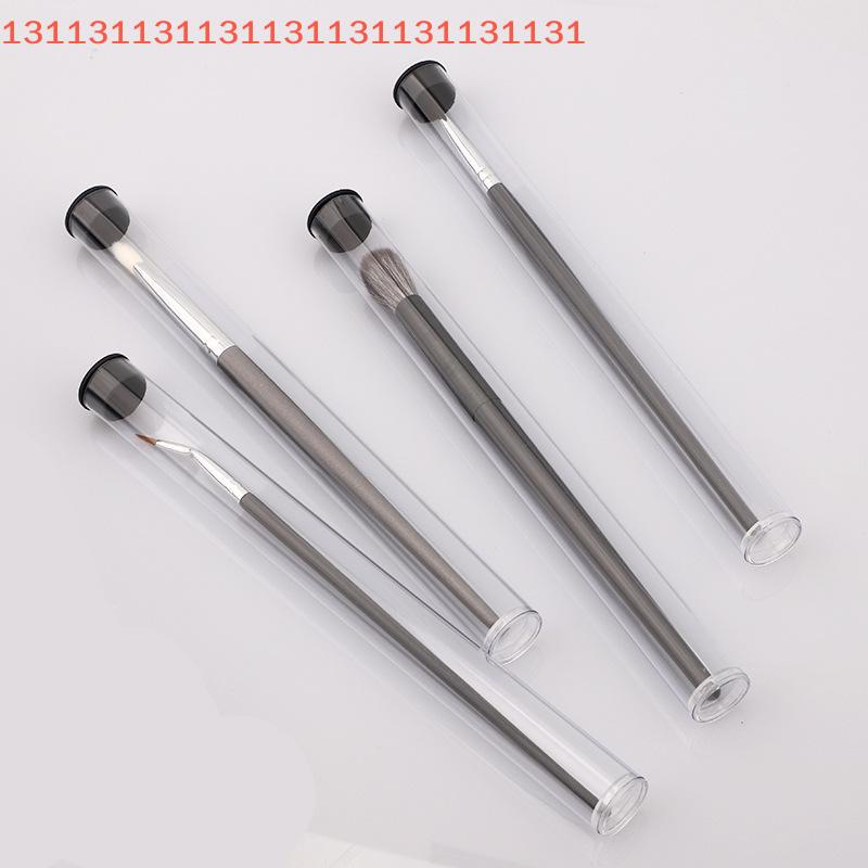 PVC Clear Cylindrical Storage Tube Rotating Pen HolderLightweight Makeup Brush Case Gift Packaging Box for Office&School Supplie