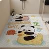 Bathroom Floor Mat Cartoon Wind Silk Ring Non-Slip Mat Shower For The Elderly And Children Bath Floor Mat Anti-Drop Mat Can Be