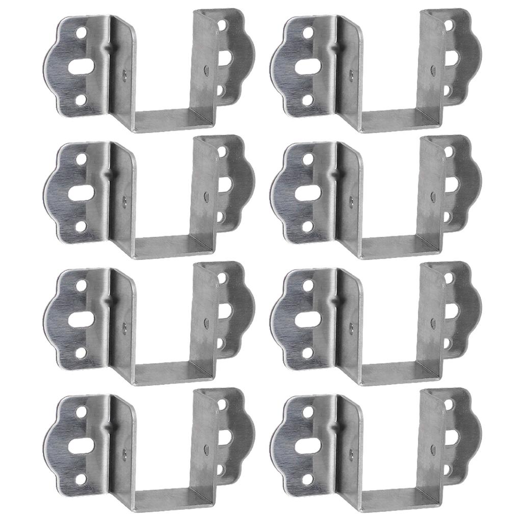 8pcs Bed Frame Stabilizer Brackets Bed Hinges Bed Frame Holders Simple Installs for Secure & Stable Sleep Environment