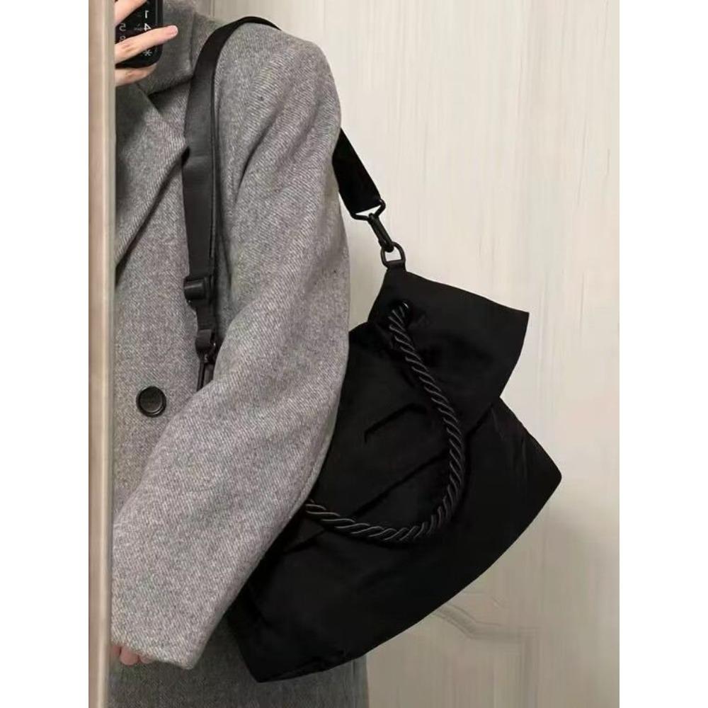 Large capacity student bag, women's broadband crossbody bag, high-end sense of the multi-purpose messenger bag, commuter tote bag