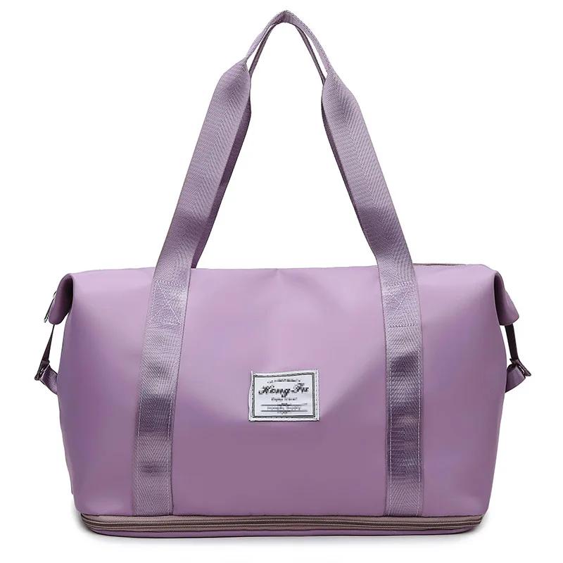 Carry On Travel Duffle Bag Nylon Waterproof Sports Gym Tote Bags for Women Large Capacity Storage Luggage Handbag