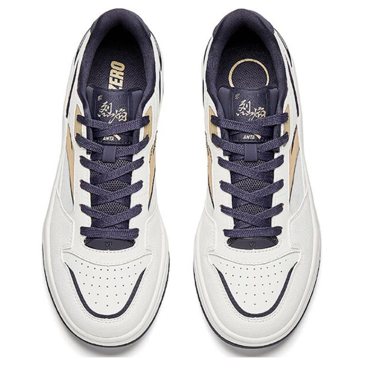 Anta Flame 1.0 Fashion Comfortable Non-Slip Wear-Resistant Low-Top Sneakers Men Sneakers White Platinum 112528091-3