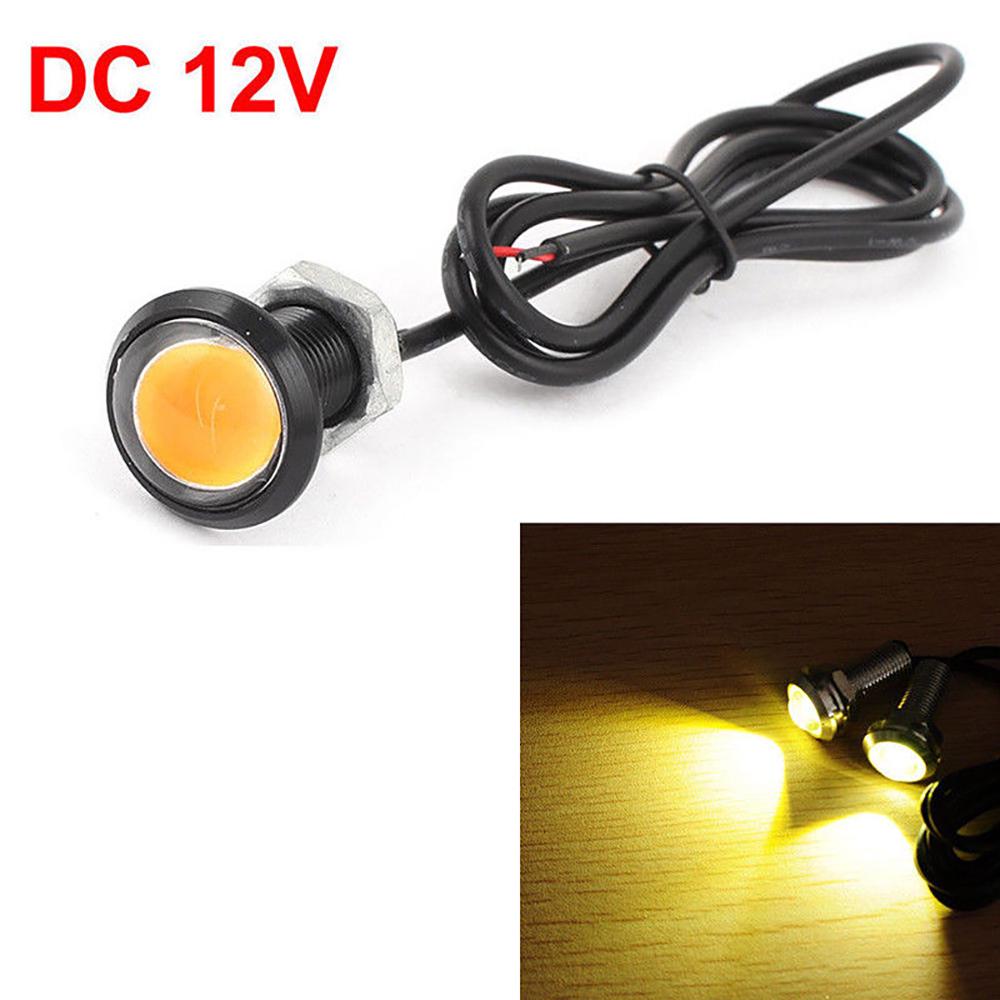 2pcs Car Daytime Running Light 3 LED White DRL Amber Turn Signal Front Fog Lamp