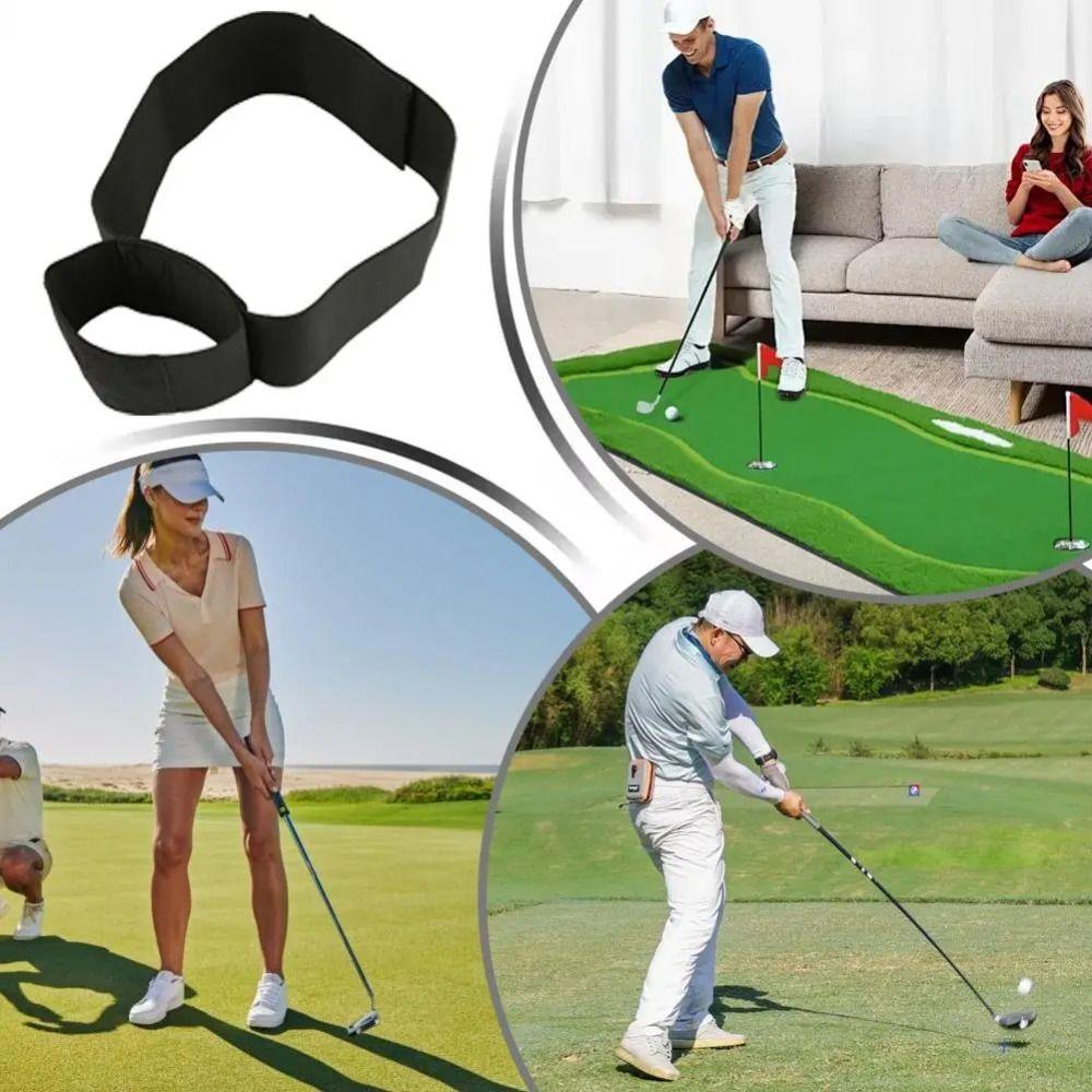 Elastic Golf Swing Training Arm Band Foldable Golf Swing Trainer Golf Swing Corrector Belt Unisex