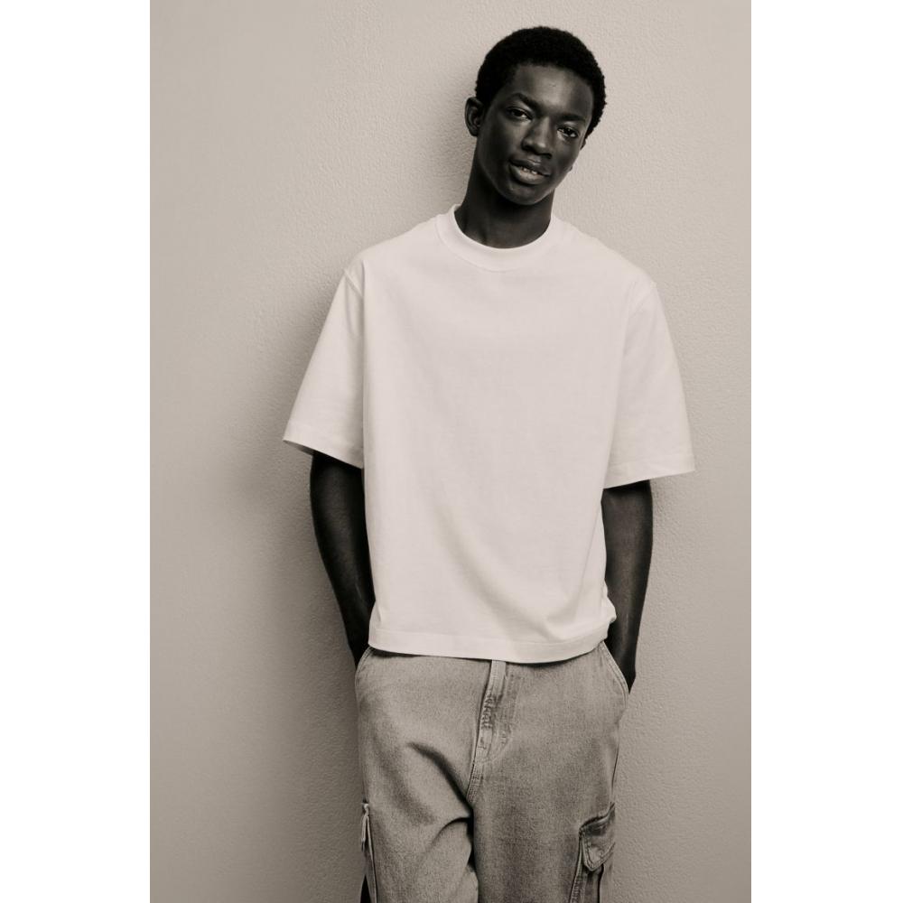 H M Baggy Cargo Jeans Beige