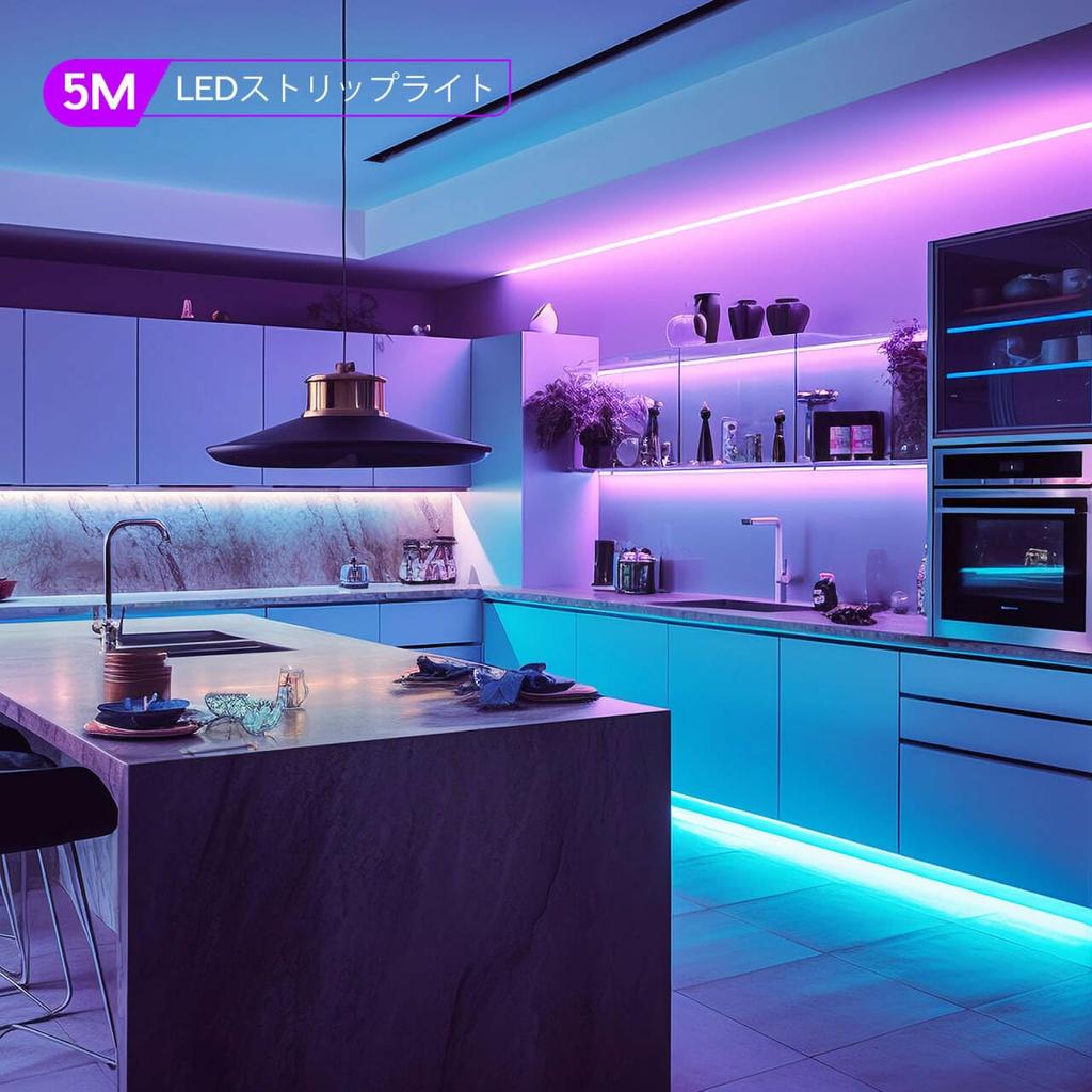 Auting LED Strip Lights 5M Battery USB Powered RGB 5050 LEDs TV Backlighting Indirect Lighting Bedroom Gaming Room Decorative Dimmable Color