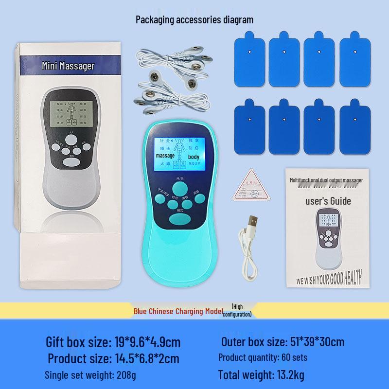 Wiederaufladbarer Multifunktionaler Nacken- und Lendenwirbel-Akupunktur-Massager