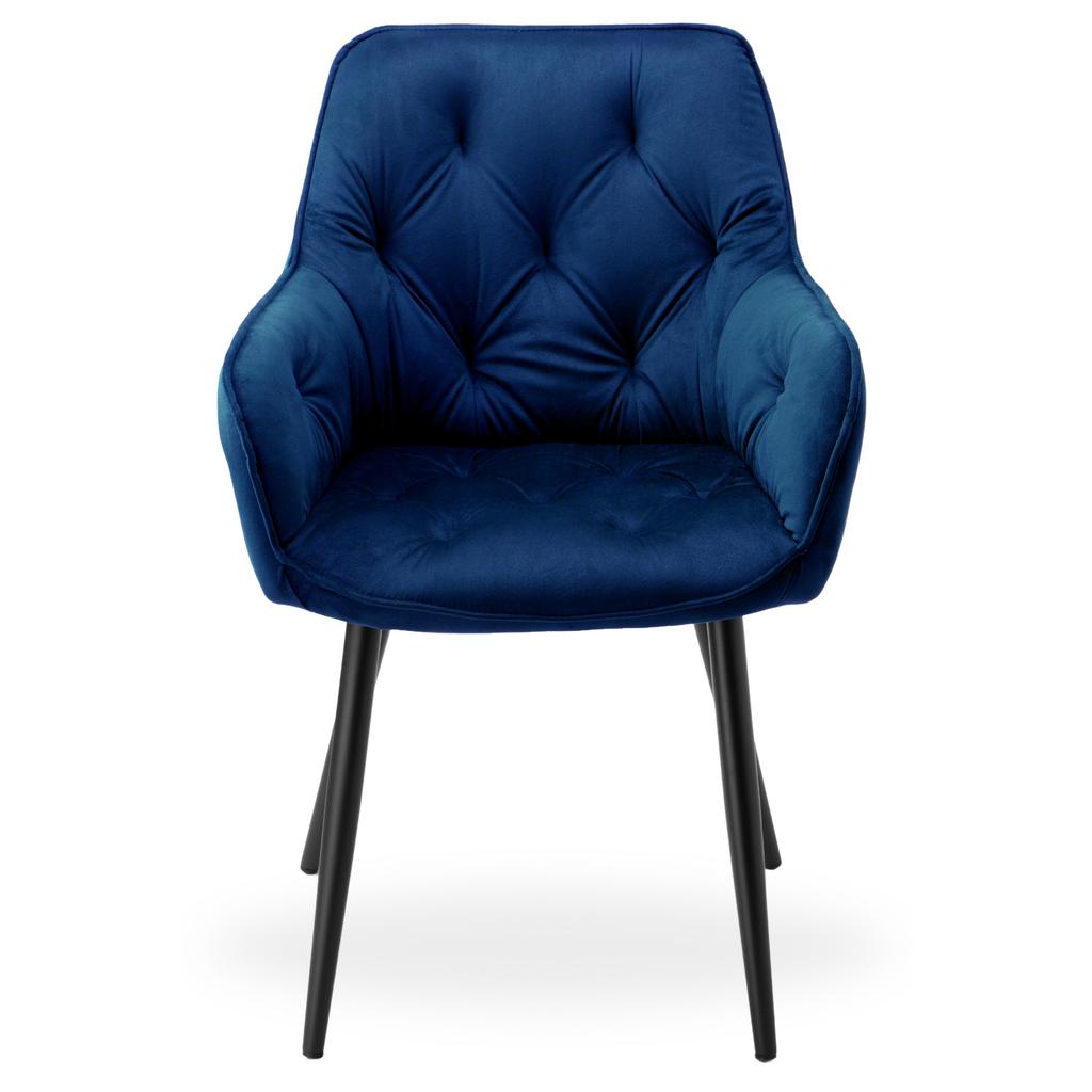 Fluwelen Stoel Nevada Velvet Marineblauw