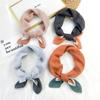 New Solid Color Scarf For Women In Spring And Autumn Versatile Ribbon Wrist Strap Headband Fashionable Decoration Student Neck Protection Small Scarf