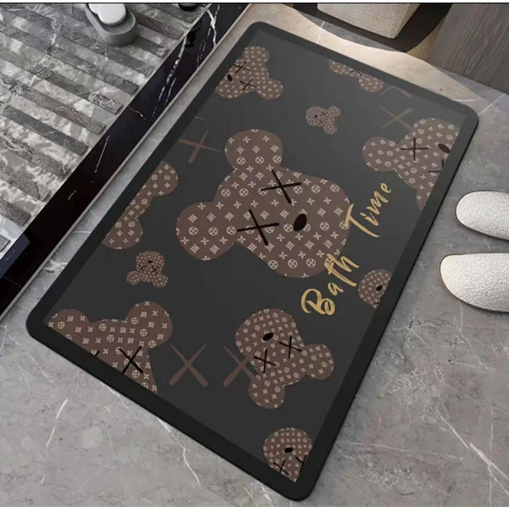 Soft Diatom Mud Bathroom Absorbent Mat Toilet Toilet Door Mat Household Non-slip Toilet Mat