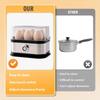 Stainless Steel Egg Cooker With Auto Shut Rapid Eggs Cooker Electric 6 Egg Capacity Boiled Corn And Potatoes Egg Boiler