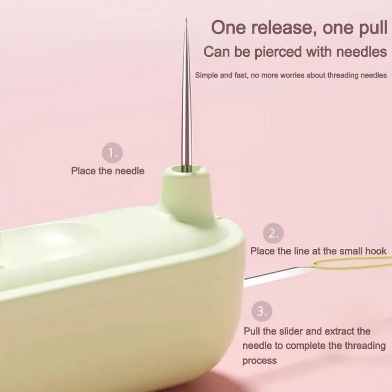2-In-1 Double Head Needle Threading Machine Multifunctional Household Sewing Accessories Portable Elderly Sewing Special Tools