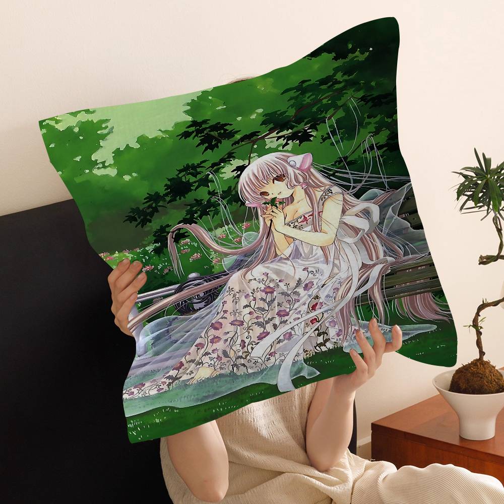 

C-Chobits Cartoon Pillow Gift Home Office Decoration Pillow Bedroom Sofa Car Cushion CoverPillow Case 30cmx30cm