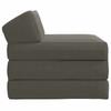 Folding Sofa Bed Light Grey 200 X 70 X 10 Cm Cord Fabric