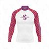Cross-border special for printed long-sleeved surf suits, tight anti-chlorine wetsuits, beach sunscreen jellyfish suits
