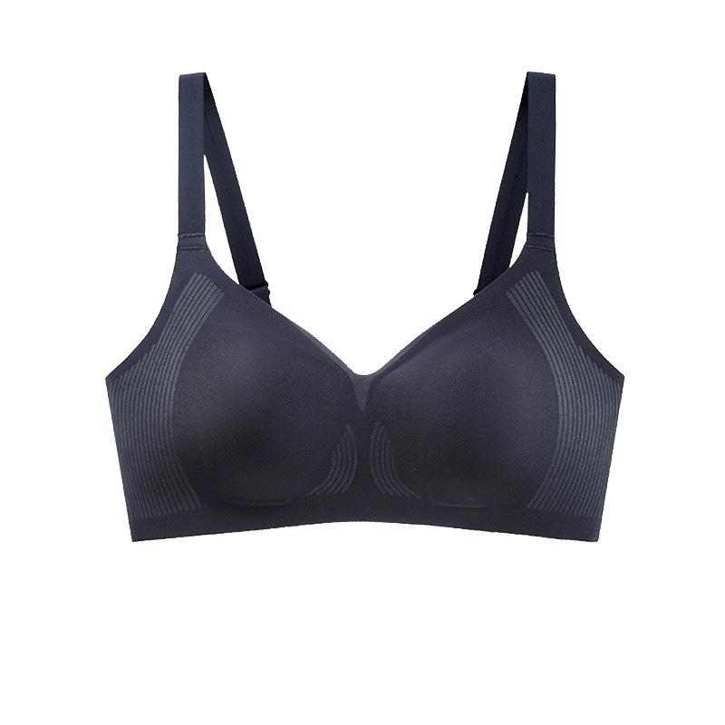 Traceless underwear, women's big breasts are small, anti-sagging, gathering, sub-breasts, bra, thin style, no steel ring, beautiful back, bra.