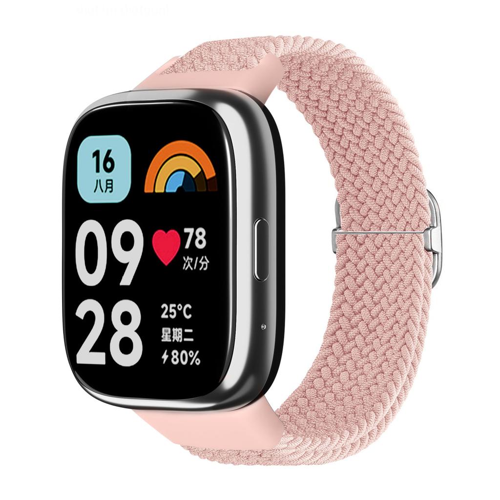 Geflochtene Solo-Schlaufe für Xiaomi Redmi Watch 3 active Armbänder Zubehör Sport Nylon Atmungsaktiv Ersatz Correa Redmi 3 Lite Band