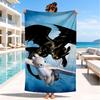 Dragon Taming Adventure Beach Towel, Super Soft Microfiber, Perfect Gift for Her/Him, Birthday, for Pool, Beach, Travel, Decor Beach Party