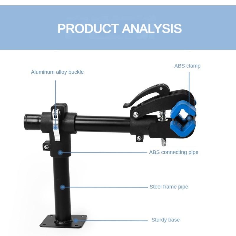 Adjustable Bicycle Repair Workbenches Mountain Bike Wall Mount Repair Rack Workshop Maintenance Tool Accessories