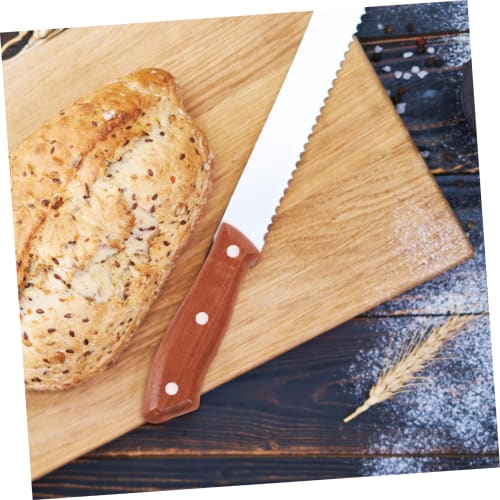 FELTECHELECTR 2-Piece Wooden Knife Handle Accessories, Replacement Knife Handles for Chef Knife Repair, Durable Wood Material, Convenient for Kitchen