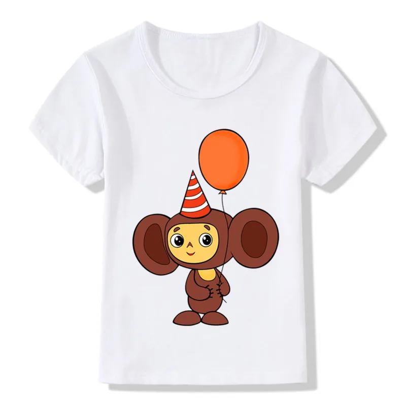 Vintage Soviet Cartoon T-shirt: Cheburashka Design Russian Polyester Graphic Personalized Printed Women Unisex Summer MenT-Shirt