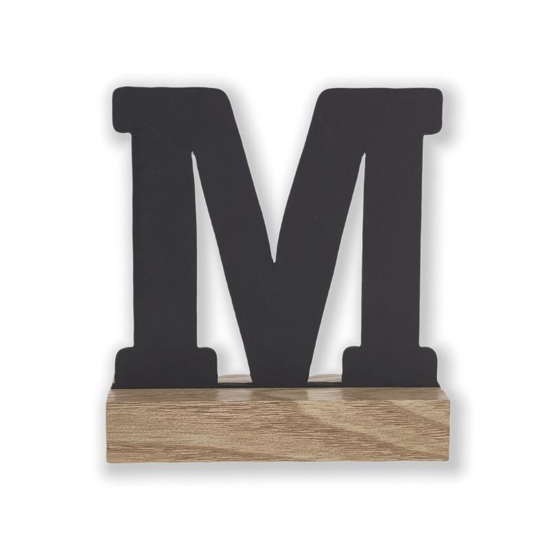 Rustic Artificial Wood Alphabet Letter Vintage Style Desktop Decor for Home Birthday Christmas Wedding Party Supplies