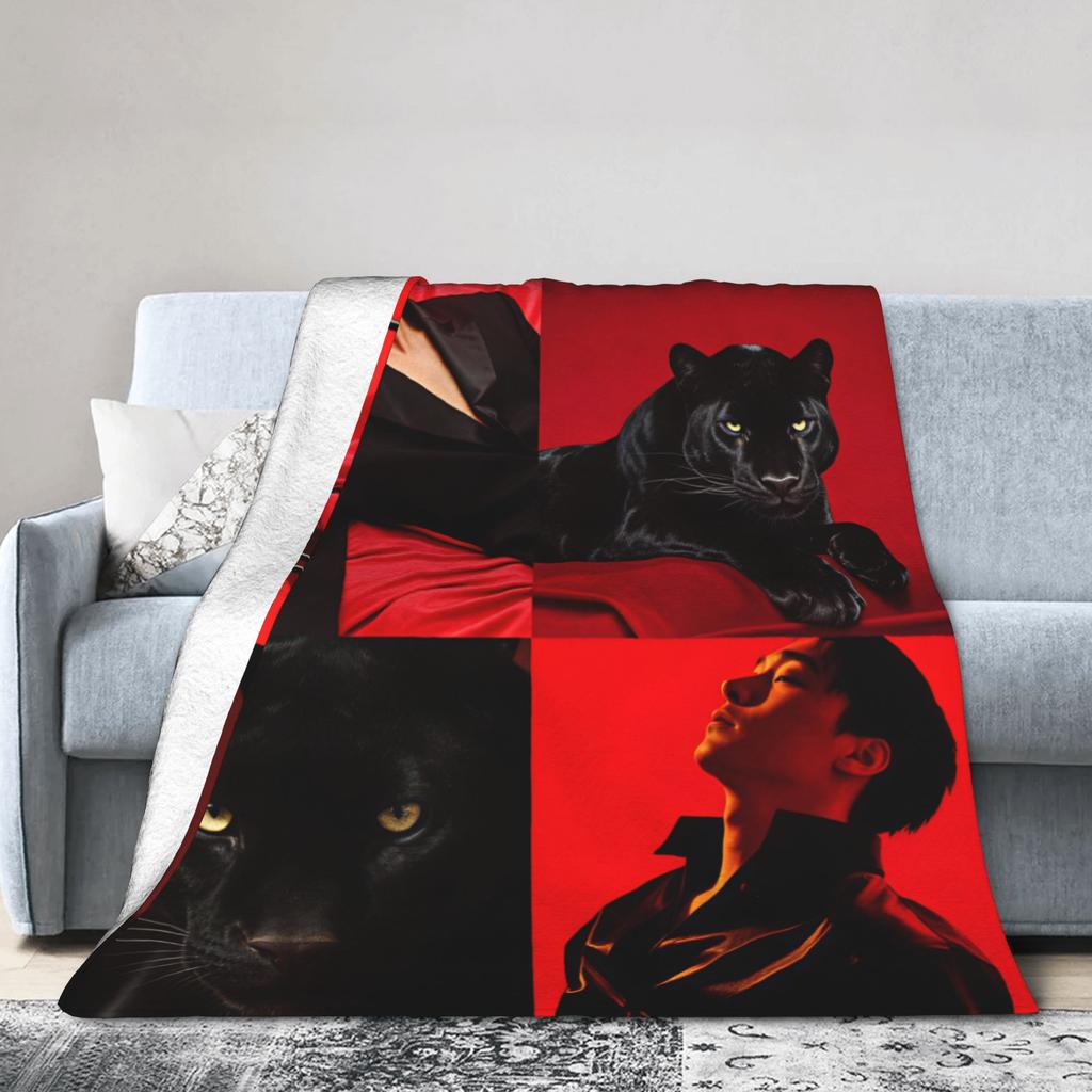 Choi San Singer Blanket Quality Warm Soft Throw Blanket Spring Girls Boys Outdoor Print Bedspread