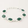 Green Onyx Gemstone 925 Sterling Silver Jewelry Handcrafted Designer Bracelet 9" RB-5-10
