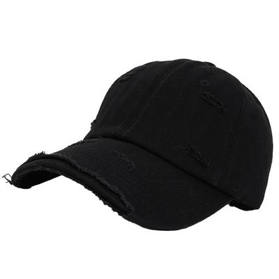 Chrome Crane CB200 Distressed for Men and Women (Black) Hat, Finish, Casual, Adjustable, Stylish,