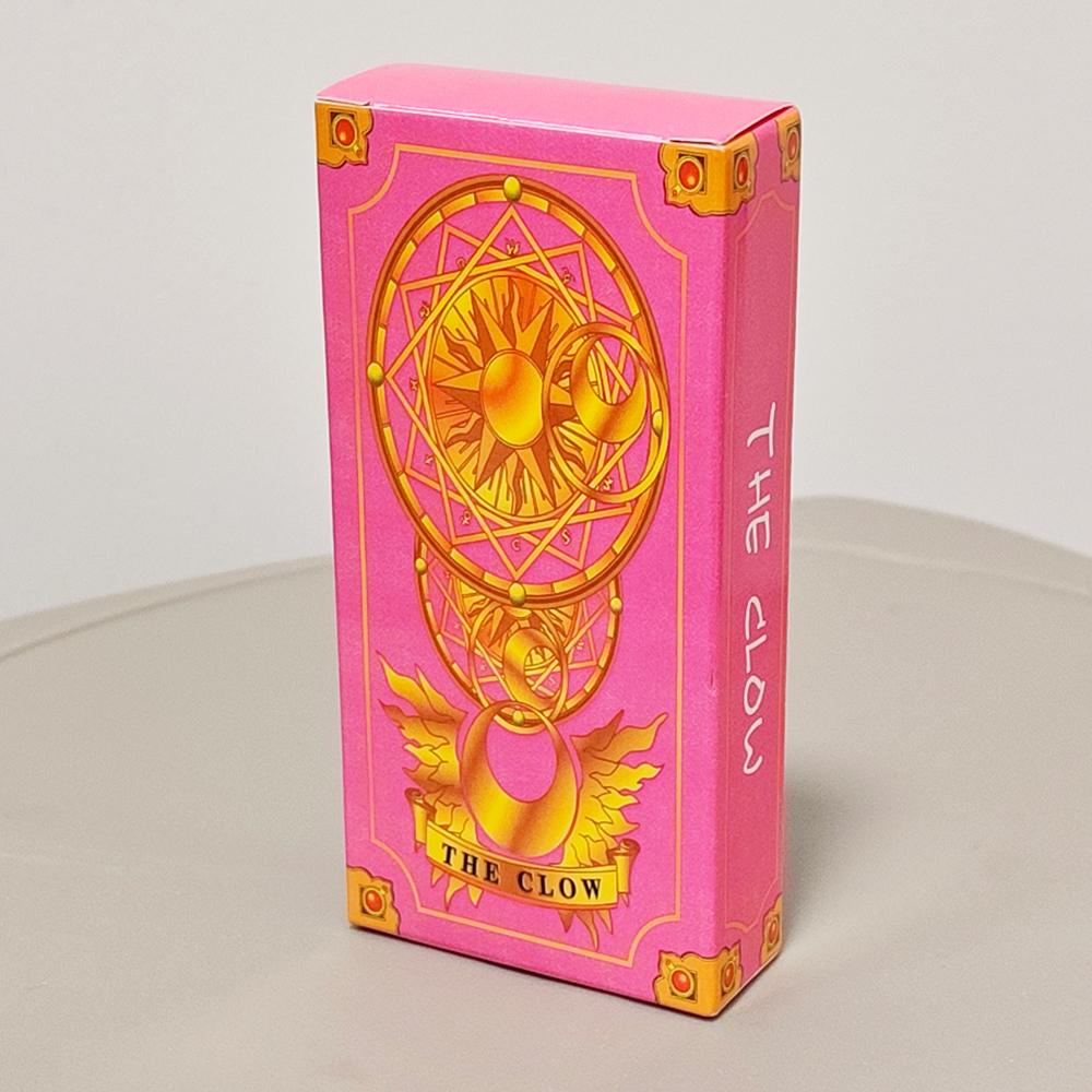 11x5.5cm Cardcaptor Sakura Tarot Deck - Complete 56 Card Set | Pink Sakura Edition for Fans & Cosplay