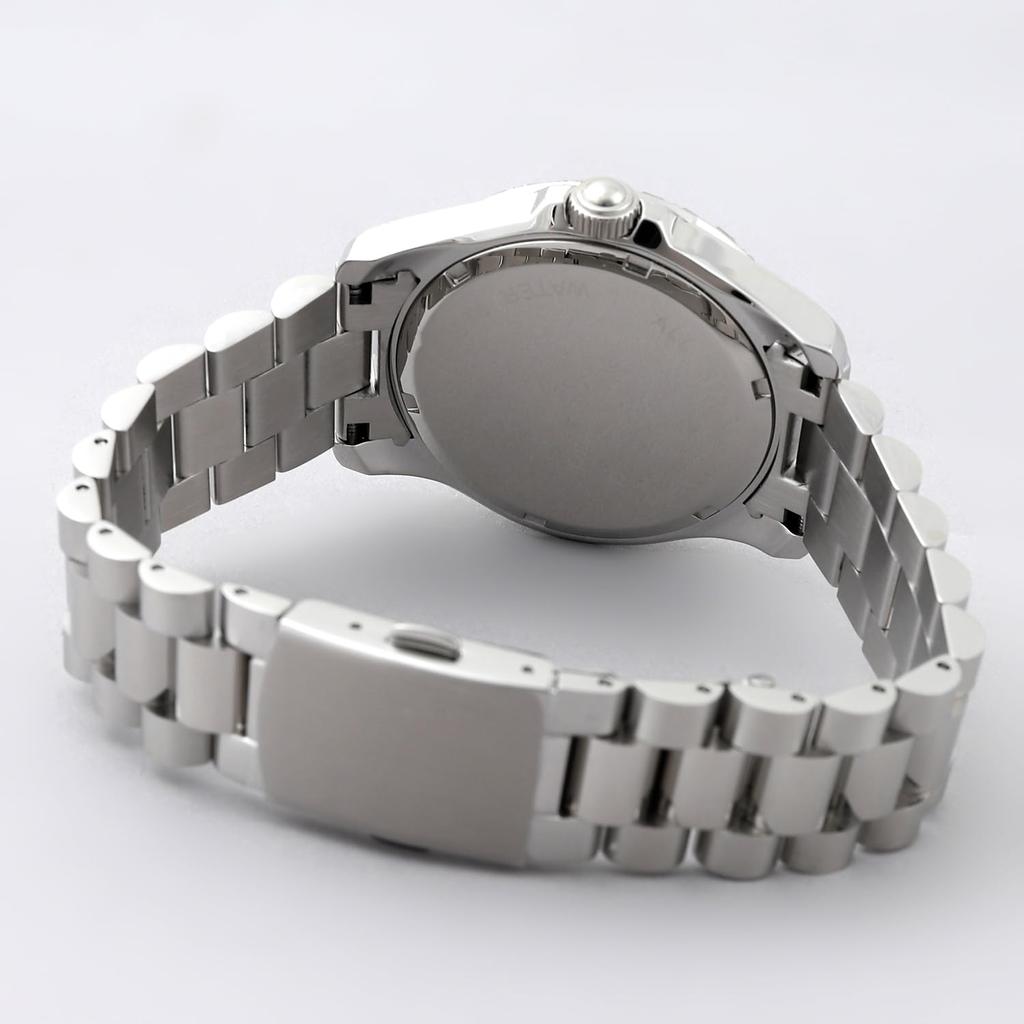 Solar watch for water resistant to 10 stainless bucket crystal bezel [Mauro Gerardi] men, ATM, steel, (MJ075-1)