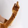 Full Finger Velvet Long Gloves 53cm Party Mittens Fashion Women's Fluffy Gloves  Party