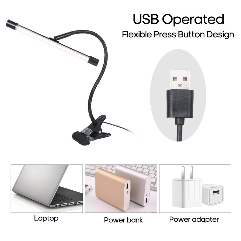 DC 5V LED Desk Light 36 LEDs Desk Light Eye Caring Desk Lamp  Reading