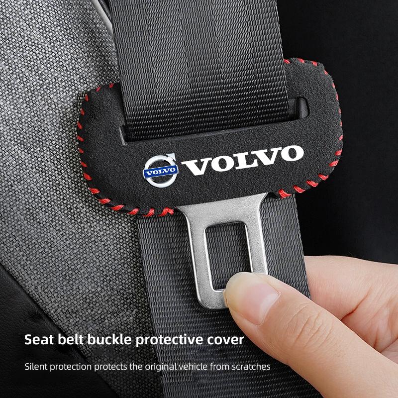 Car Seatbelt Buckle Cover Seat Belt Anti Scratch Protector Case For Volvo ES90 EC40 EX40 EM90 XC90 V90 V60 XC60 V40 S80 S60 S90