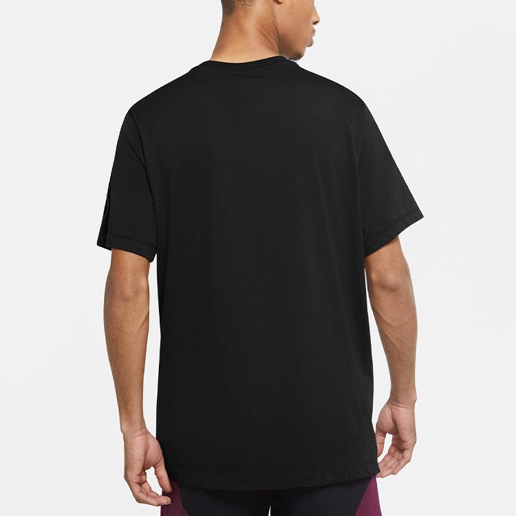 Jordan Pánské ležérní sportovní tričko s velkým potiskem loga Paris Saint-Germain Černé CK9786-010