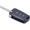 3 Button Flip Key Shell for Hyundai i10 i20 i30 ix20 ix35 Elantra Veloster Tucson and Kia Rio Ceed Picanto Sportage Sorento No Electronics