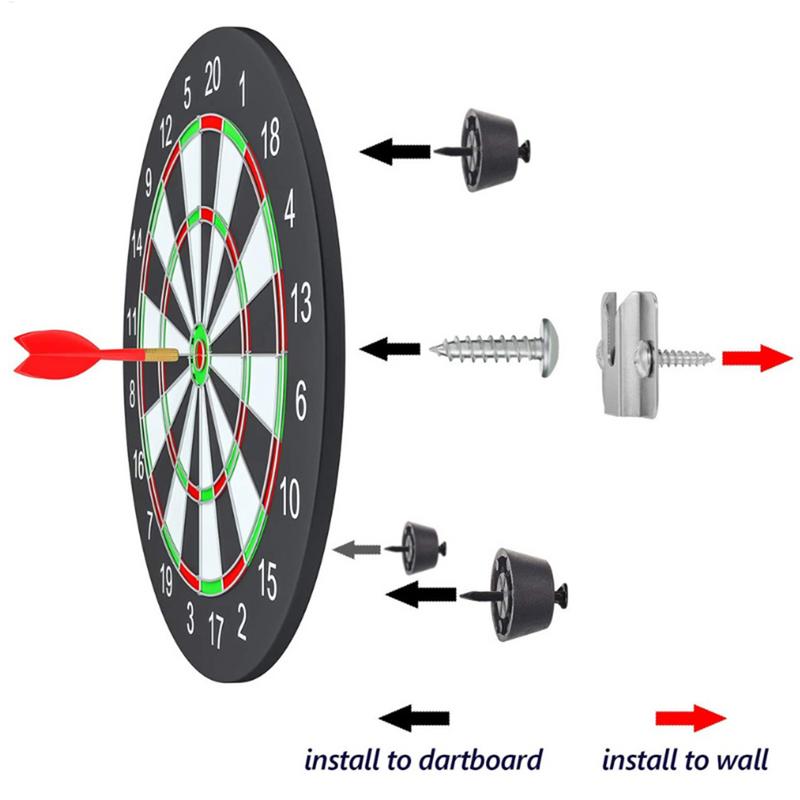1 SET Dartboard Bracket Hanging Wall Hook Dart Board Hanging Dartboard Mounting Bracket Kit for Hanging Screw HookS Accessories
