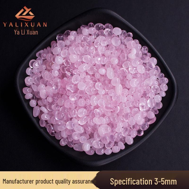 

Pink Rose Quartz Crushed Stone for Mandala, Plant Pots, and Landscaping Decor