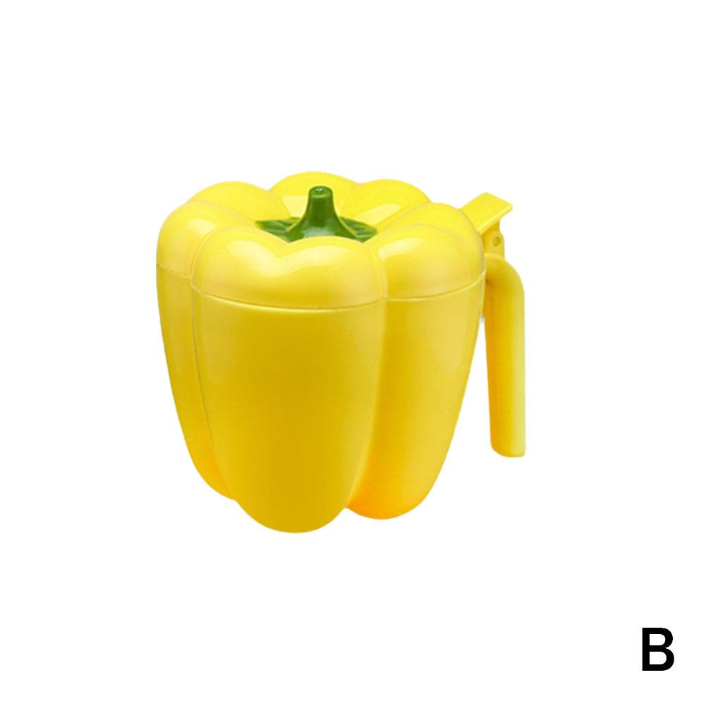 Zásobník na koření 4 v 1 se lžičkou na pepř a koření Plastová dóza Kreativní dóza na grilování ve tvaru chilli a koření do kuchyně