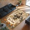 Witchcraft Theme Crystal Velvet Rug Personalized Custom Name Text Soft Floor Mat Home Decor