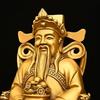 Feng Shui Copper God of Wealth Ornaments Pot of Bronze Figure Statue Home Decor Office Desk  Sculptures